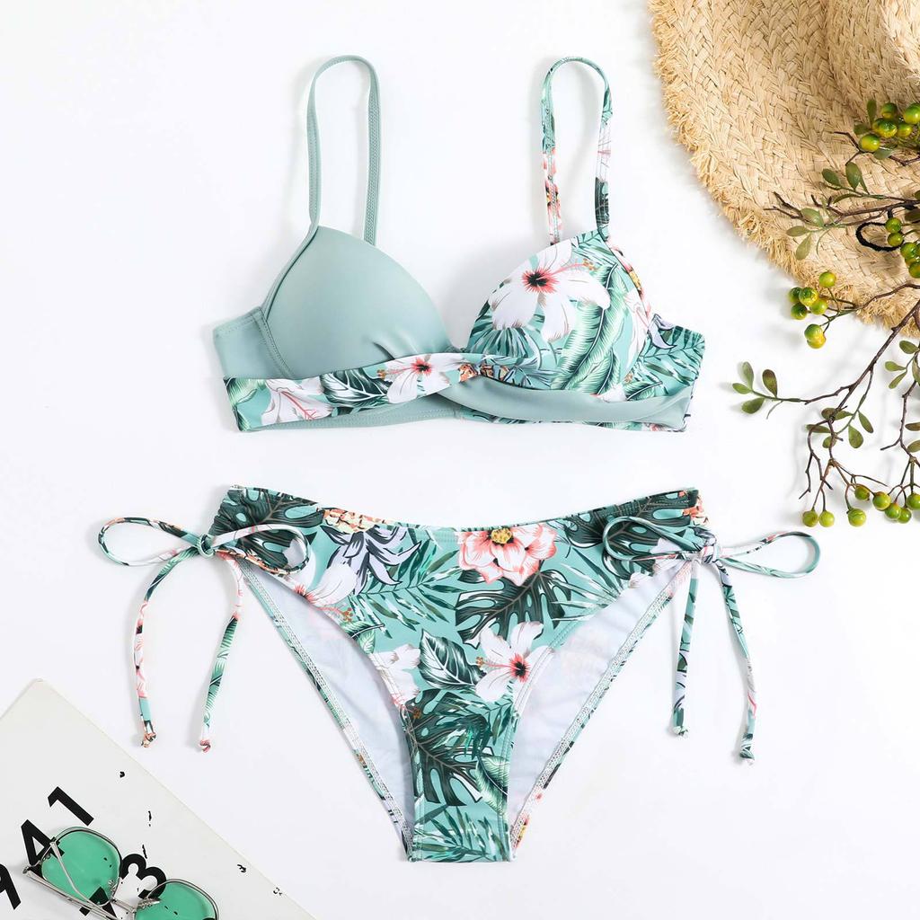 Updated High-waist Two-piece Bikini Swimsuit Female Sexy Swimsuit