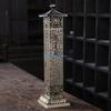 Antique Vertical Incense Tower for Burner Stand Portable Bronze Retro Incense Holder Storage Box Catcher Decor D57B