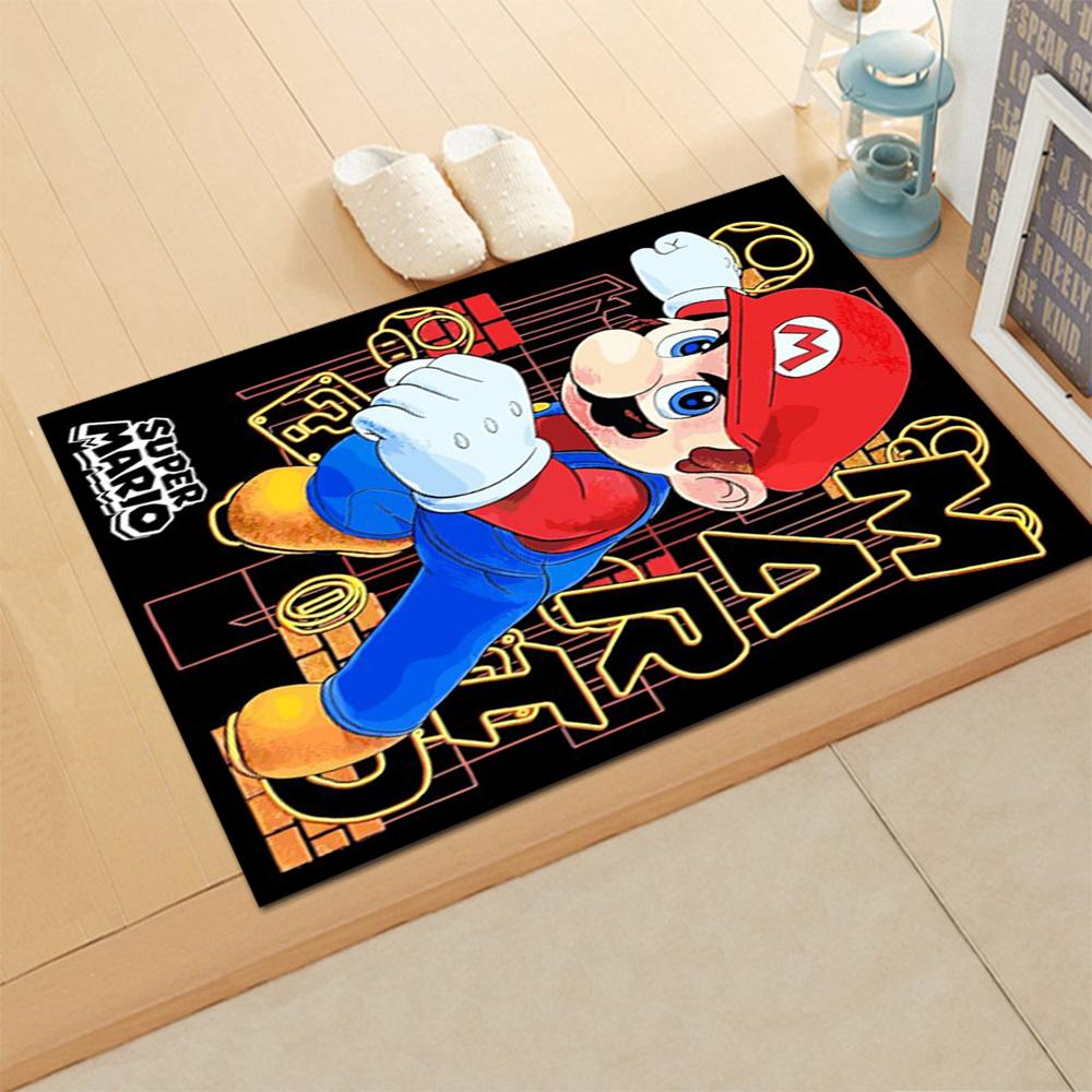 Super Mario Adventure for Living Room Rug, Bedroom, Study Room, Hallway Decoration, Perfect for Home Decoration or Holiday Gifts