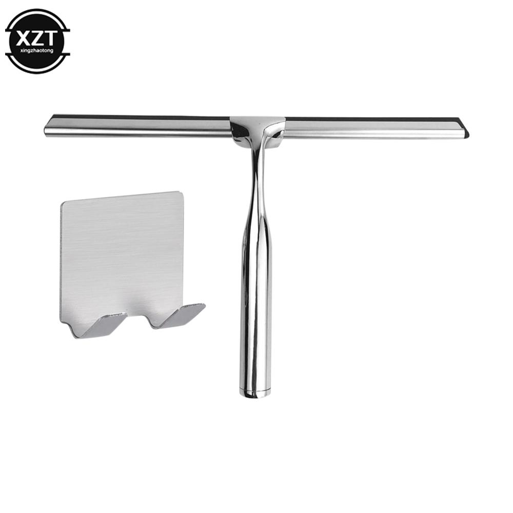 Glass Clean Scraper Washing Wiper Shower Squeegee Hanger Floor Window Cleaning Household Water Wall Hanging Mirror with Handle