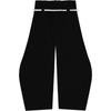 Women's Vintage Drawstring Sweatpants With Heart Embroidery Wide-Leg Curved-Hem Pants Loose-Fit Casual Sweatpants Long Pants
