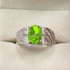 Peridot Oval Cut Gemstone With 925 Sterling Silver Ring For Men's #B483 JL375683940274