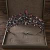 Barock Handgefertigt Kristallperlen Herz Braut Diademe Krone Luxus Strass Abschlussball Schönheitswettbewerb Diadem Stirnband Hochzeits Haar Accessoires