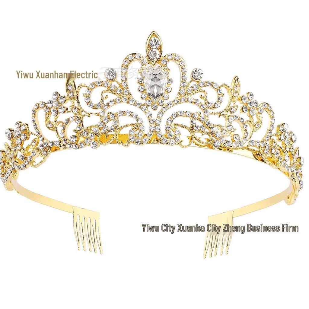 Rhinestone Bridal Tiara: Alloy Crown Headband for Weddings and Parties