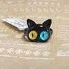 "Funny Black Cat Cartoon Ring - Big Eyes, Cute Gift for Girlfriends & Couples"