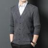 Men's 100% Wool V-Neck Sweater