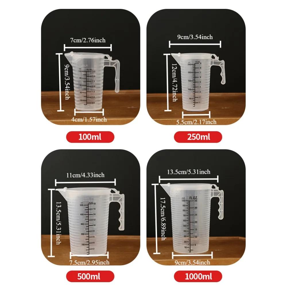 Thickened Baking Measuring Cup with Scale, Measuring Cup with Dust Cover, High-temperature Resistant Baking Measuring Cup