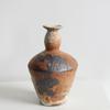 Wabi-Sabi Ceramic Vase: Retro, Handmade Pottery for Zen Flower Arrangements In Homes or Hotels.