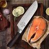 WXCOO Professional Chef's Knife Japanese Sharp Meat Cleaver Cooking Damascus Laser Kitchen with Gift Box Fruit Slicing Knife