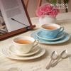 Wedgwood Frohe Feiertage Blaue Teetasse und Untertasse