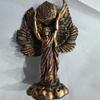 Talmudic Judaism Metatron Angel Holding Sacred Flower Of Life Geometric Statue Angelic Celestial Scribe Prophet Enoch Figurine