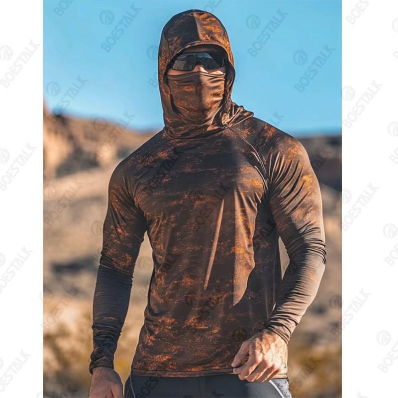 Camouflage Sunscreen Fishing Suit Mask Collar Outdoor Sports Light Luya Fish