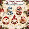 Handmade DIY Crochet Christmas Ornament Kit Christmas Hanging Decor  Christmas Tree Decoration