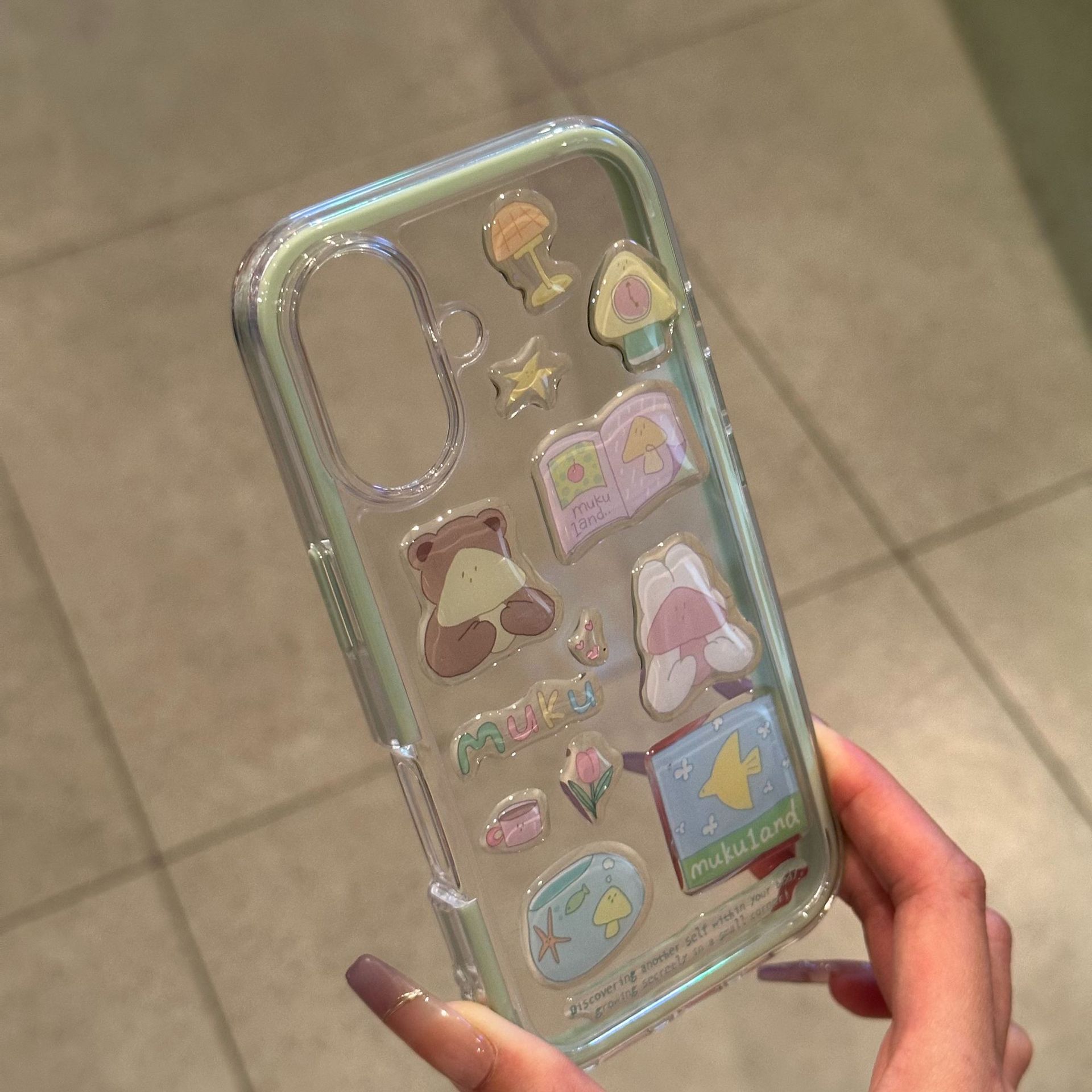 

Mushroom Bear for IPhone 16 ProMax for Apple Phone Case 15/13/1 2/14 Full Pack Soft Cover For Apple 11