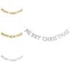 Festive Merry Christmas Happy New Year Banner Bunting For Home Party Decor