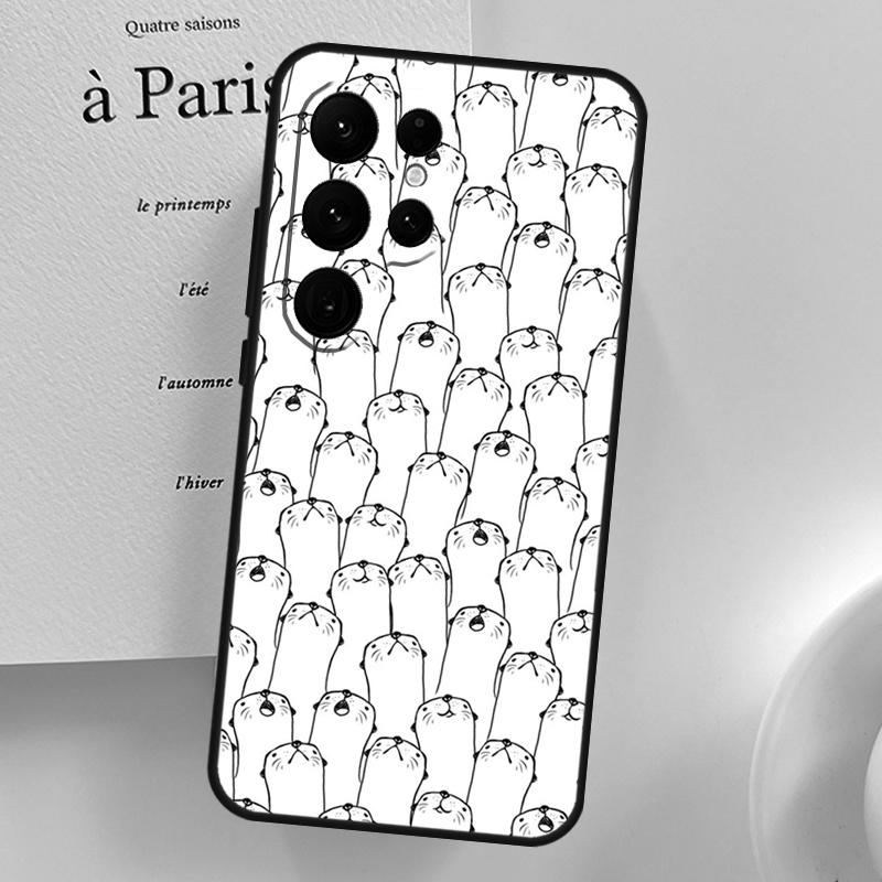 Sea Otter Pattern Case For Samsung Galaxy S26 Ultra S25 S23 S22 S21 S24 Ultra S10 S20 Plus S25 FE Phone Cover