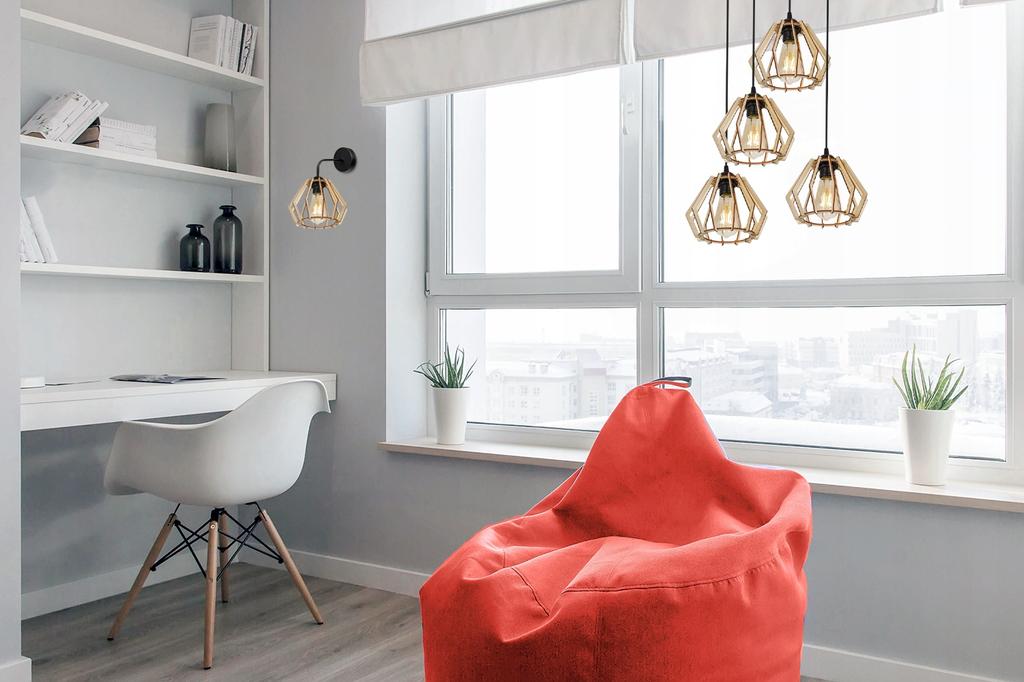 MODERNÍ UNIKÁTNÍ DŘEVĚNÉ LED NÁSTĚNNÉ SVÍTIDLO