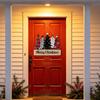 2D Flat Wooden Christmas Hanging Plaque Sign for Holiday Home Wall Decor