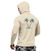 Men's Long Sleeve Hawaiian Print Quick Dry T Shirt UPF50 Plus Sun Protection Fitness Hoodie Outdoor Sports Lightweight Breathable