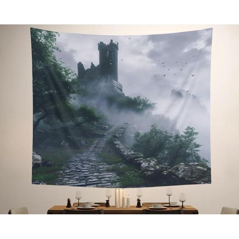 Fantasy Castle tapestry 75x100