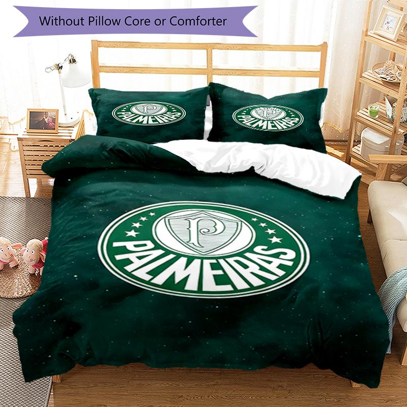 3pcs Football Team (30) Design Cover Set - HD Printed Bedding with 1 Cover and 2 Pillowcases - Perfect for Home and Dorm Decor