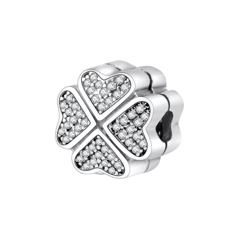 Bright Blue Star Clip Charms S925 Sterling Silver Fit Original Bracelet DIY Jewelry for Women Birthday Mother's Day Gifts