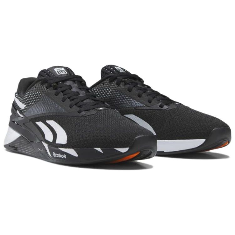 Reebok Nano X3 שחור לבן לשני המינים סניקרס ליבה-הנעלה שחורה-לבן Smash-כתום HP6042
