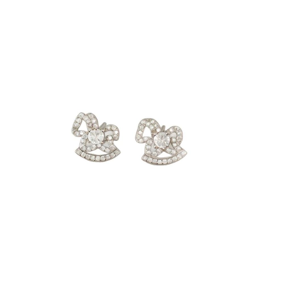 Fairy Tale Zodiac Small Wooden Horse Earrings for Women - Cute, Artistic, and Creative Design