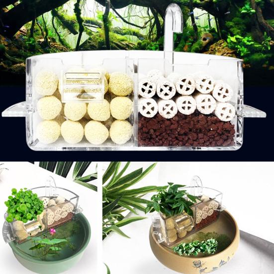 Fish Tank Filter Small Waterfall Circulating Purify Water Mute Water Circulation Purifier