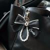 Camellia Bow & Pearl Keychain Pendant for Bags