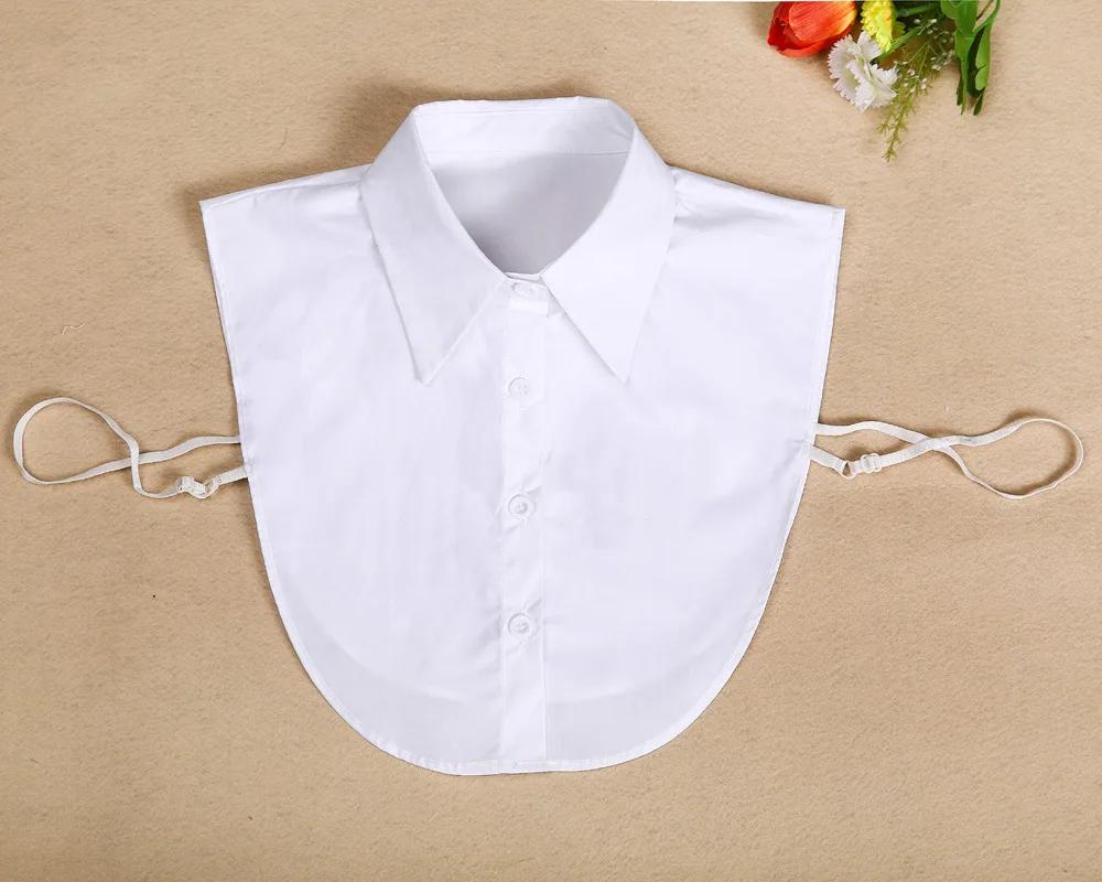 Perfect Match Women Shirt Fake Collar Detachable Collars For Mens Solid Lapel Necklace False Collar Lapel Blouse Top Clothes Decorative