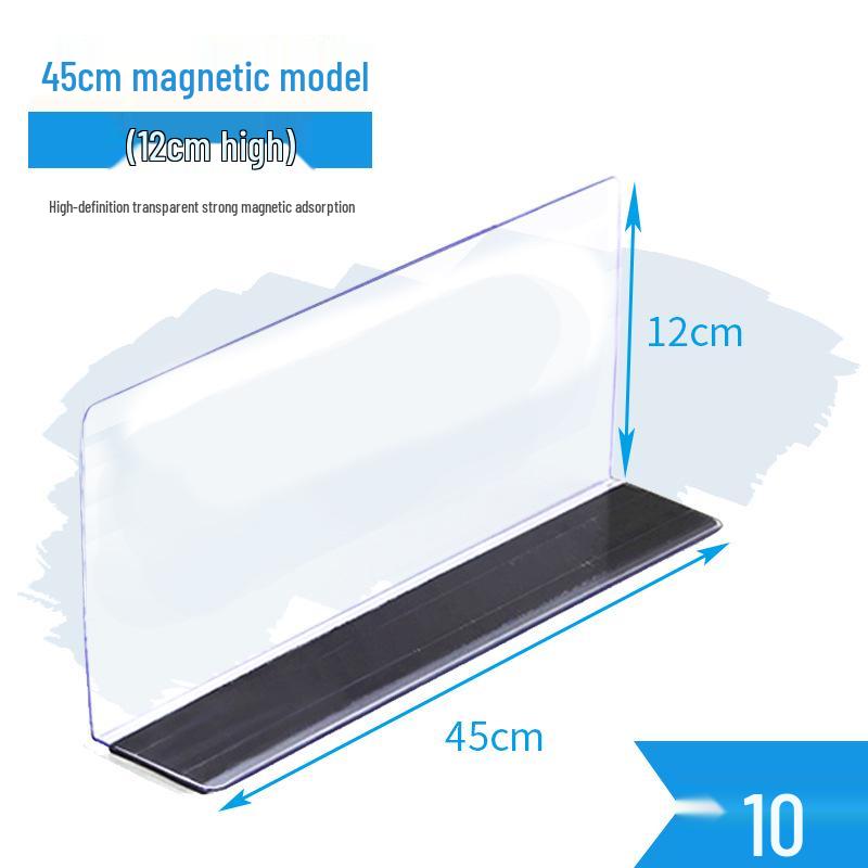 Plastic Shelf Divider for Small Items In Supermarkets and Convenience Stores