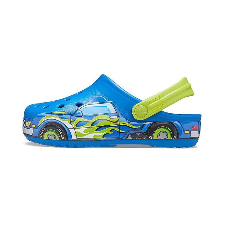 

Crocs Classic Clog Fun Academy Truck Pattern Kids Clogs Blue 207074-4JL 23-24