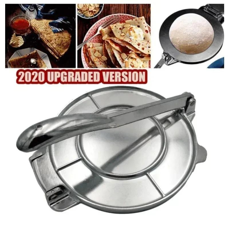 2025 Tortilla Press Maker Aluminium Alloy DIY Manual Corn Tortillas Pressing Tools Long Handle Anti-rust for Home Kitchen Cooking