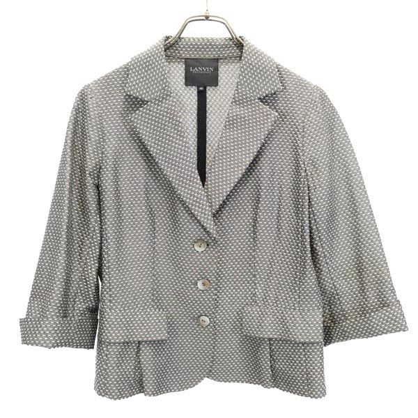 Lanvin Silk Blend Fully Stitched 7 Minutes Sleeve Fully Stitched Tailored Jacket Women Used
