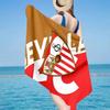 Sevilla Fc Crest Design Microfiber Beach Towel, Lightweight And Quick-Dry, for Summer Travel, Beach Essential, Swimming Pool