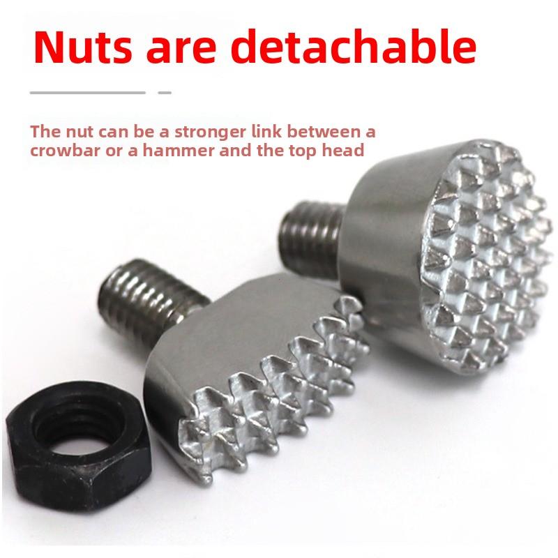 Car Dent Repair Tool Flattening Hammer Replacement Head Dent Repair Sheet Metal Free Stainless Steel Head M8 Threaded Connection