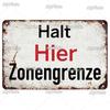 Vintage German Sign Voor Halt Metal Sign Aluminium Sign Decoration Plaque Home Wall Door Decor Bar Sign Home Plate Poster