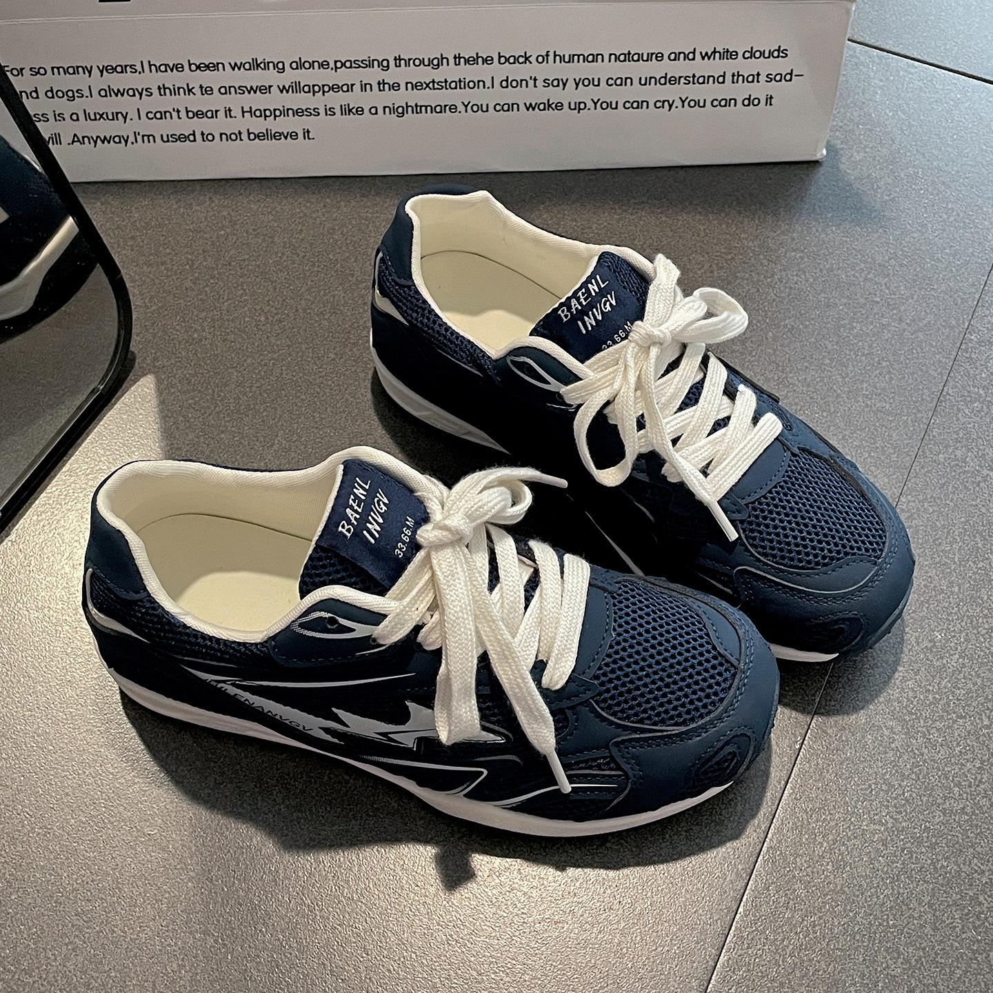 

Silver retro lightweight and versatile inner height-increasing flat-soled sneakers women s 2025 new summer soft-soled German training shoes 40 синий