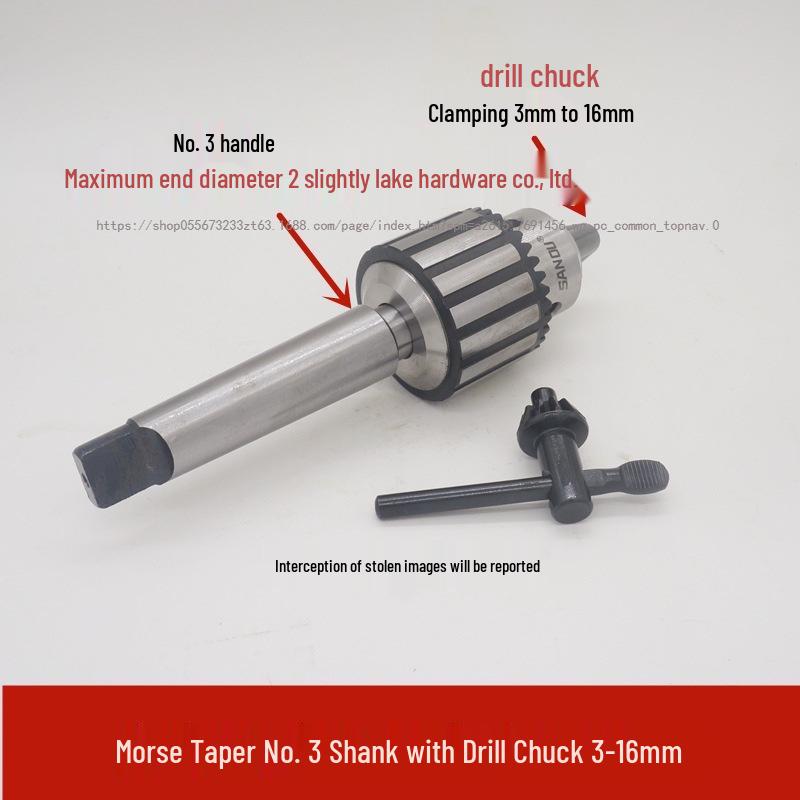 Morse Taper Shank Drill Chuck Set 1-13mm with Bench & Magnetic Drill Compatibility