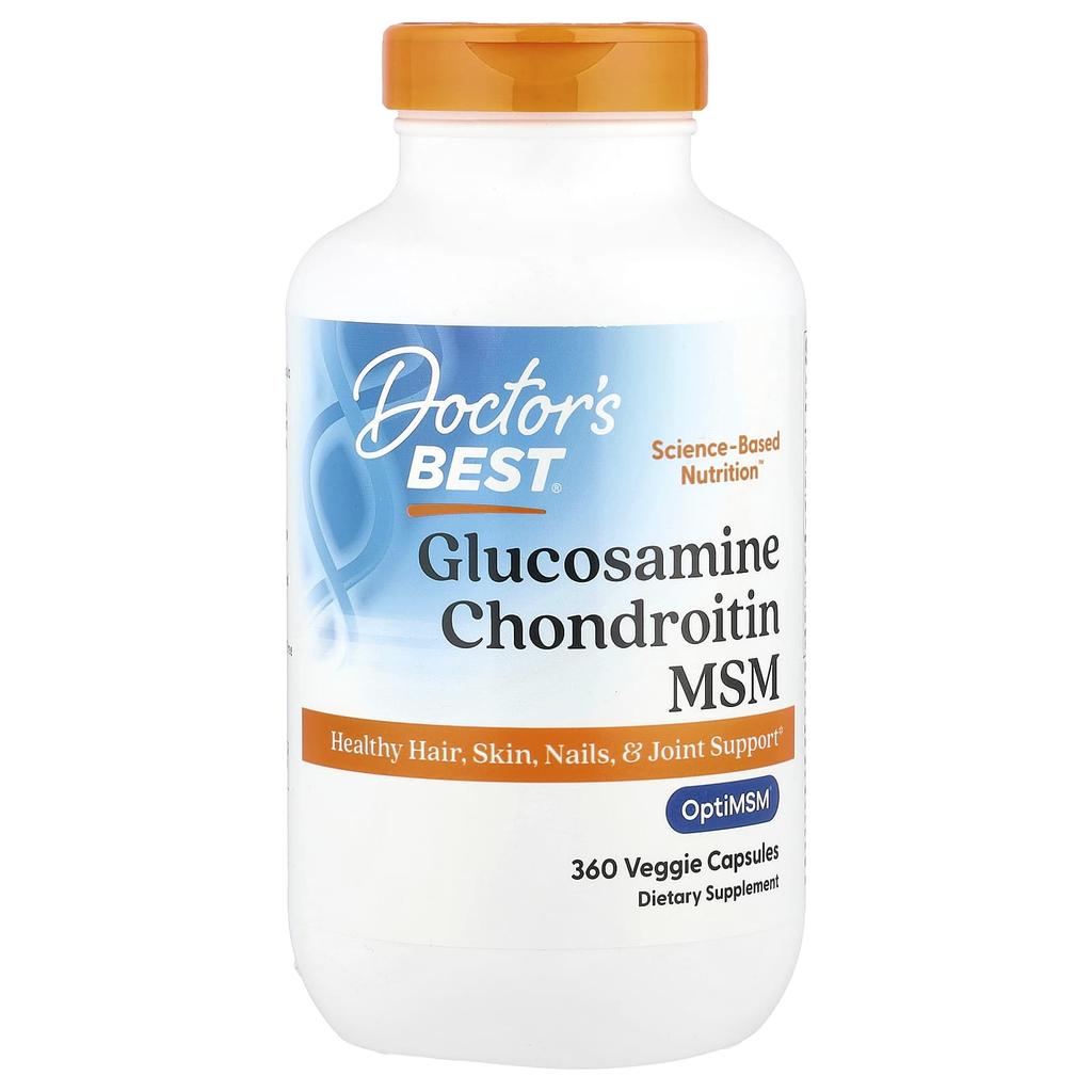 Doctor's Best Glucosamine Chondroitin Msm, Veggie Capsules 360