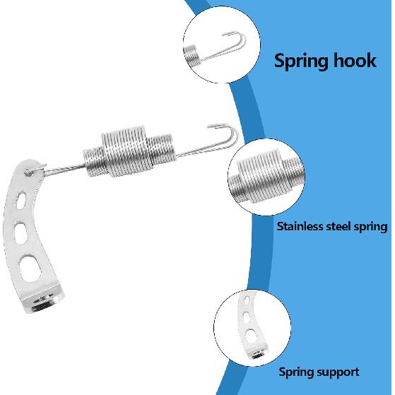 Carburetor Return Spring and Bracket Kit,Compatible with Most 5-1/8 Carburetor Necks, Includes 4708 Throttle Return Spring Bracket, 59206 Throttle