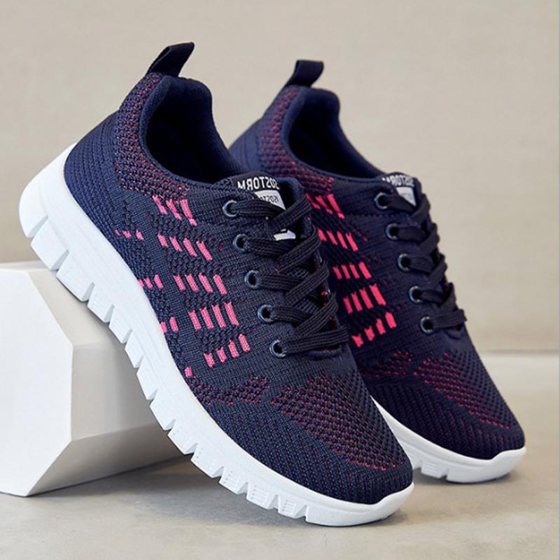 Women Running Shoes Breathable Casual Shoes Outdoor Light Weight White Tenis Sports Shoes Casual Walking Sneakers For Wamen