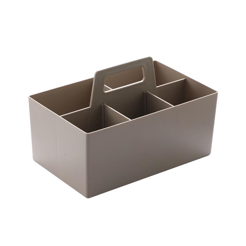 Large Capacity Rectangular Four-Compartment Stackable Desktop Organizer