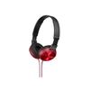 Auriculares de diadema - SONY - MDR-ZX310R - Rojo - Con cable - Cancelación de ruido activa