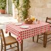 Rectangle Tablecloth, Waterproof Oil-Proof Tablecloth, Easy to Wipe Clean, Checkered Table Cover for Dining Table Outdoor Camping Picnic Patio Use