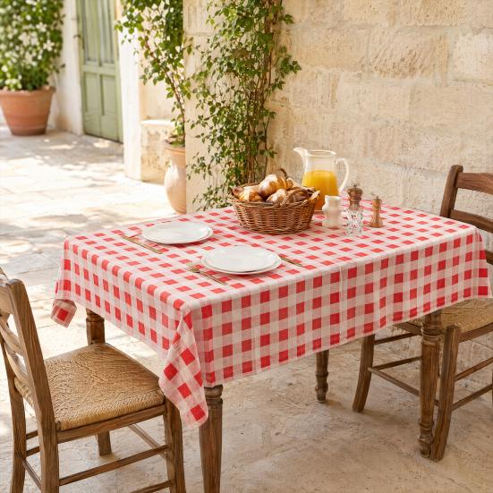 Rectangle Tablecloth, Waterproof Oil-Proof Tablecloth, Easy to Wipe Clean, Checkered Table Cover for Dining Table Outdoor Camping Picnic Patio Use