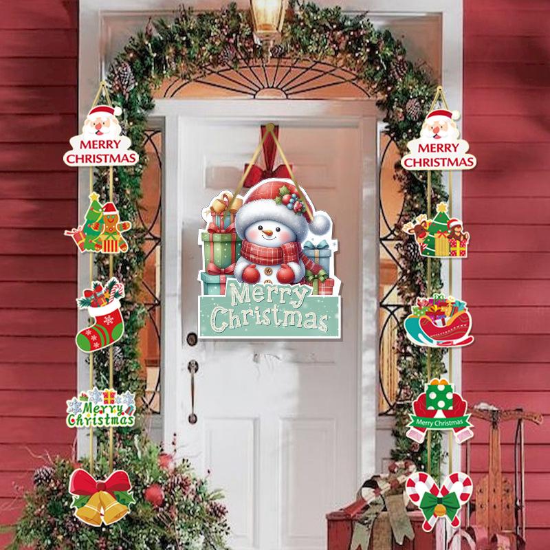 Neue Outdoor Weihnachtsfeier Türhänge Dekoration