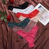 Low Waist Lace Thong Panties Traceless Floral Underpants Women Lace Flower Briefs Underwear