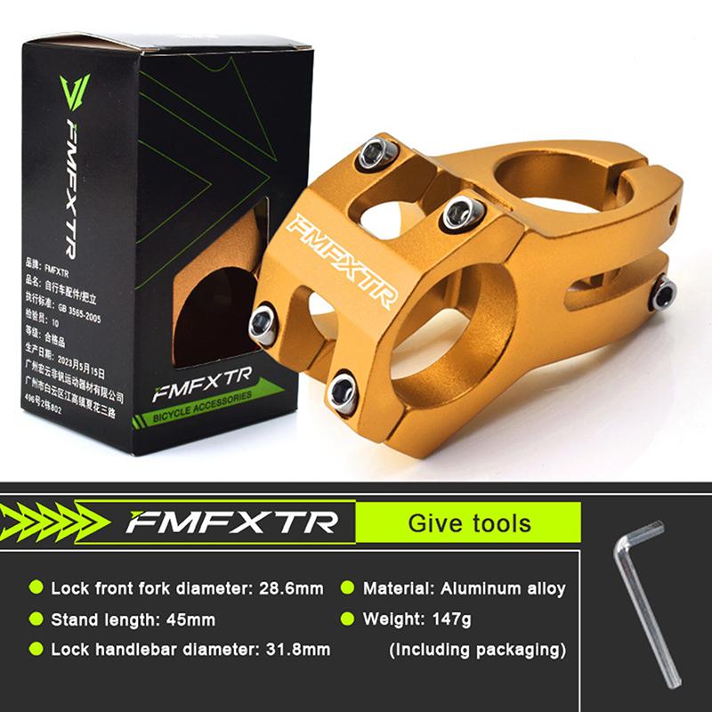 6061 Aluminum Alloy Short Stem for Bicycles, 31.8MM Handlebar Road Mountain Bike Bridge, Cycling equipment
